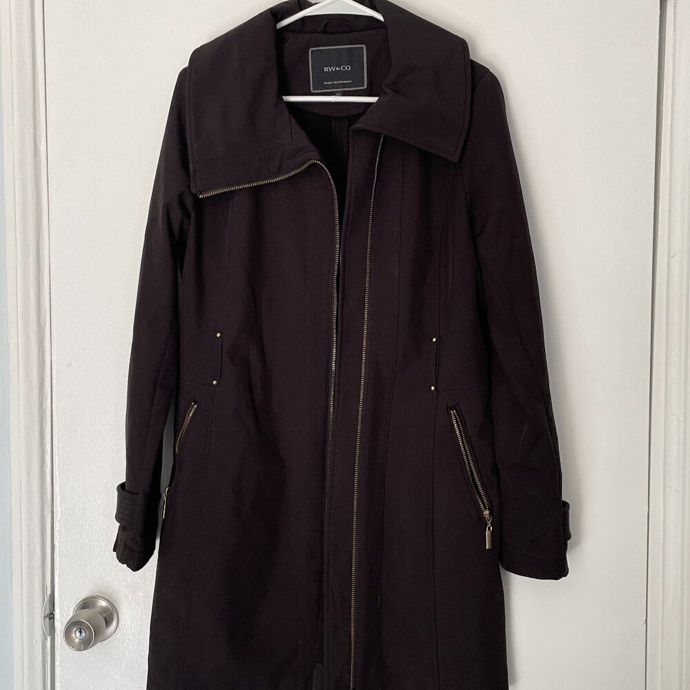 RW & CO Trench Coat (Black, size M)